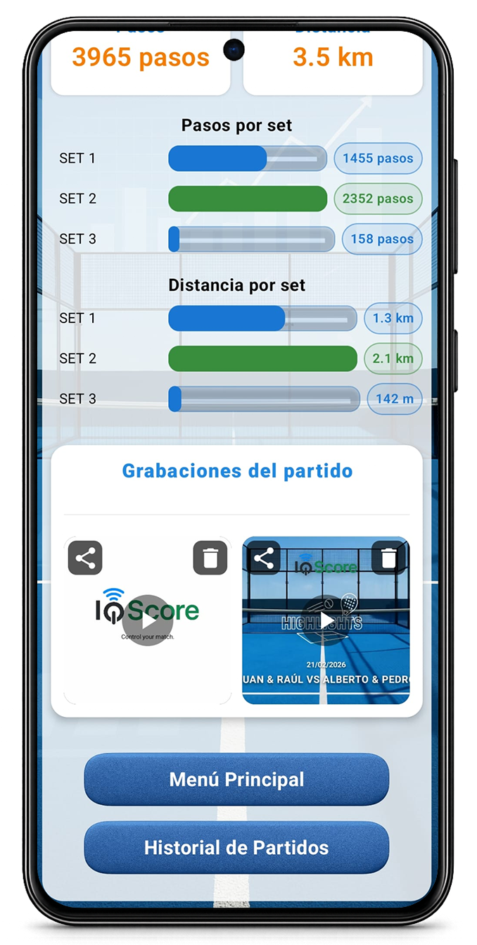 Comparativa de estadísticas