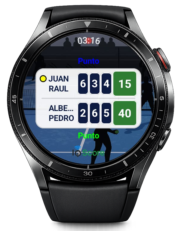 Marcador en reloj Wear OS