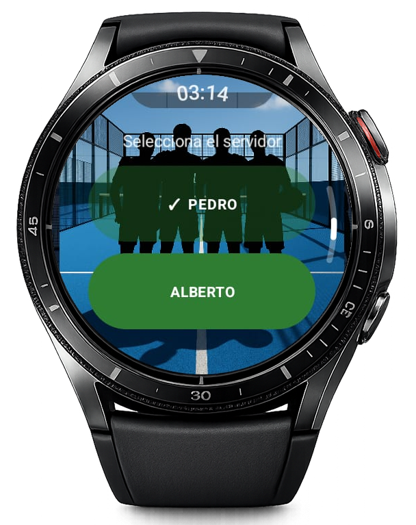 Menú de opciones de reloj 2