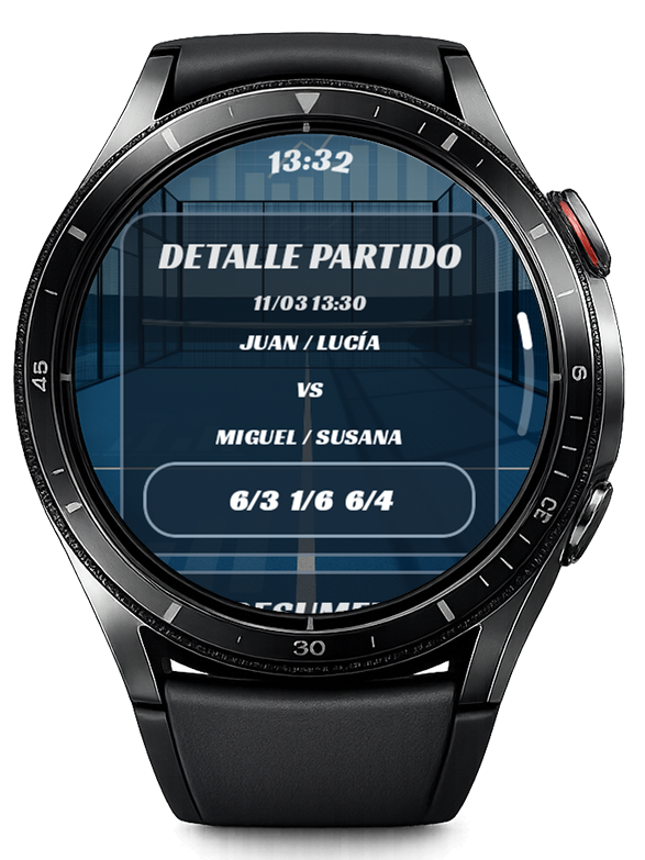 Modo IQScore OnlyWatch con detalle de partido y estadísticas